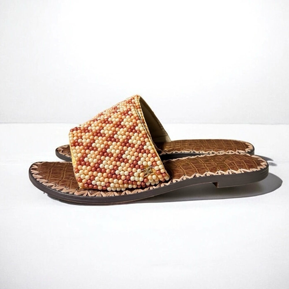 🌻NEW Sam Edelman Gunner Beaded Slide Sandal Size 6.5